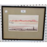 Ray Evans - 'Evening, Bosham', 20th century watercolour, signed and dated '70 recto, titled artist's