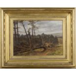 Frank Walton - 'Fallen Firs on Holmbury Hill' and 'Spring, Coverwood', a pair of late 19th/early