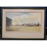 Rodney Fryer Russell - 'Yetminster, Dorset', watercolour, signed recto, titled label verso, 26cm x
