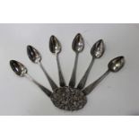 A set of six George III silver Old English pattern teaspoons, London 1794 by Solomon Hougham, length