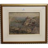 Henry Samuel Merritt - Polperro, Cornwall, early 20th century watercolour, signed, 26.5cm x 36.