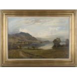 James Heron - 'Loch Ard', late 19th/early 20th century oil on canvas, signed recto, titled label