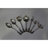 A 20th century Dutch part canteen of silver Thread pattern cutlery, comprising two serving spoons,