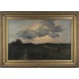 Ernest W. Appleby - Landscape at Dusk, late 19th/early 20th century oil on canvas, signed, 65cm x