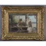 Edward Stott - 'The Carpenter's Family', late 19th/early 20th century pastel, signed with initials