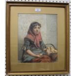 William Harris Weatherhead - 'Two a Penny', 19th century watercolour, signed recto, titled label