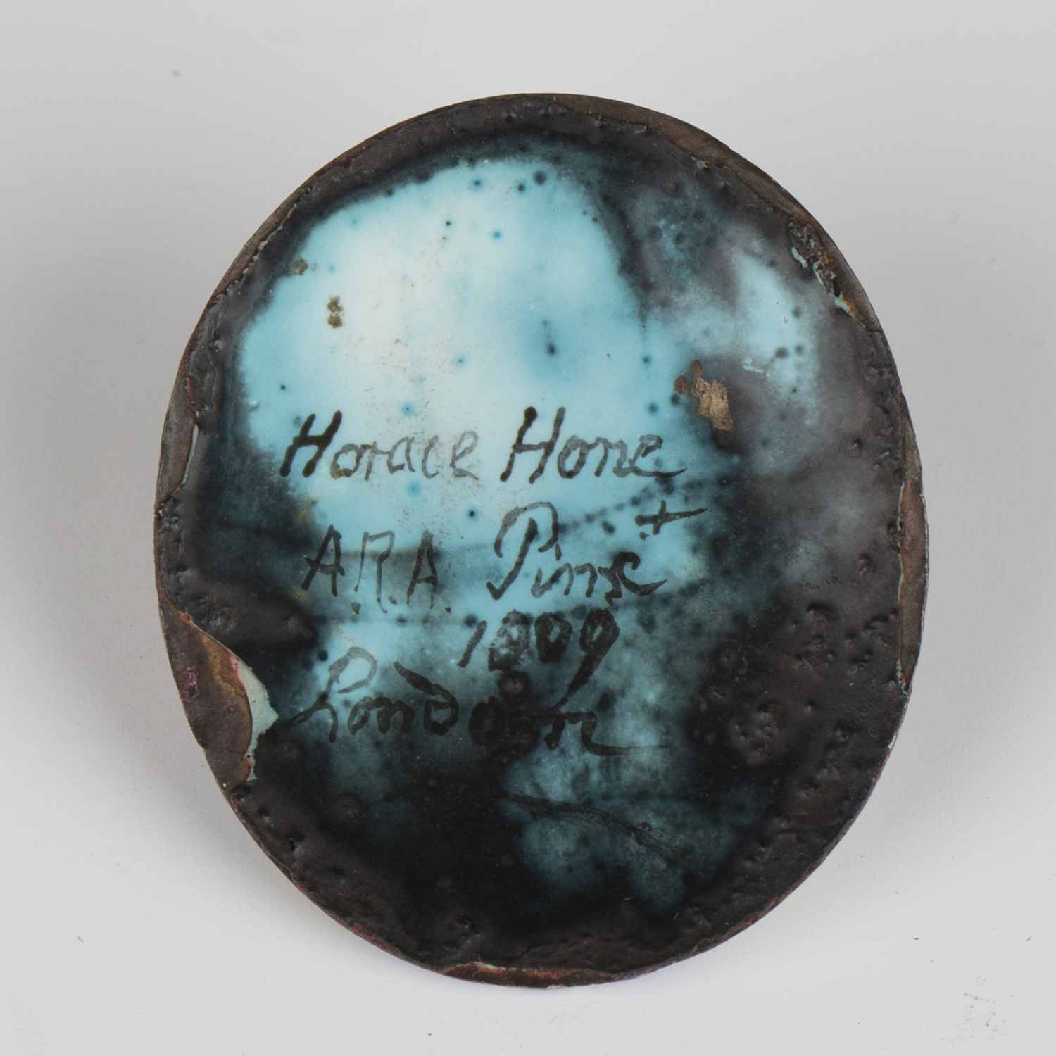 Horace Hone - Oval Miniature Portrait of a Lady as the Penitent Magdalene, enamels on copper, signed - Image 2 of 4