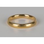 A 22ct gold plain wedding ring, London 1934, ring size approx L.Buyer’s Premium 29.4% (including VAT