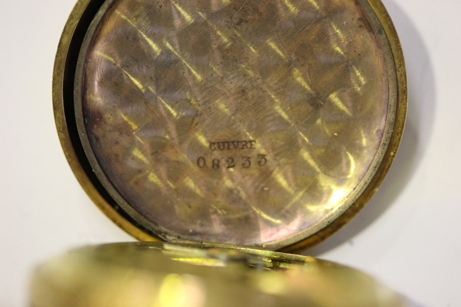 A J.W. Benson retailed gold keyless wind half-hunting cased lady's fob watch with signed jewelled - Image 6 of 8