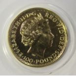 An Elizabeth II Britannia 1oz gold one hundred pounds coin 2012.