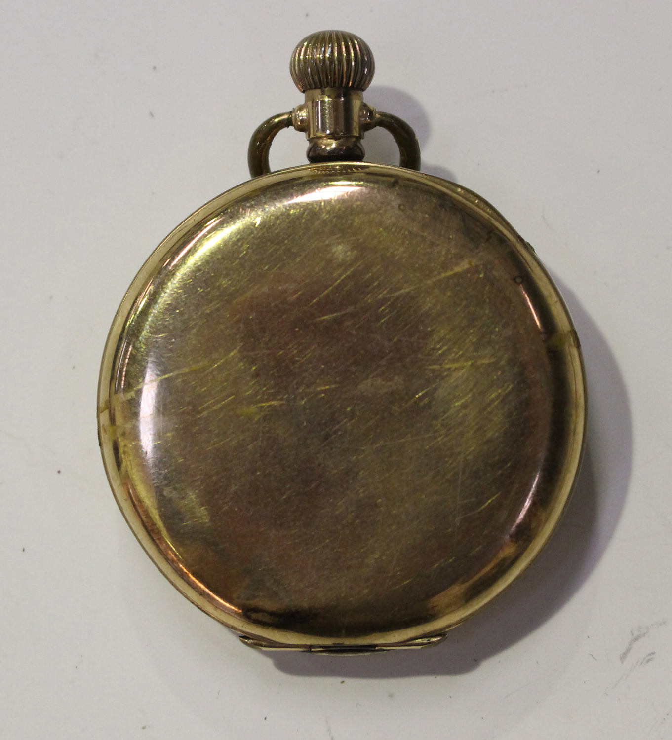 A J.W. Benson retailed gold keyless wind half-hunting cased lady's fob watch with signed jewelled - Image 8 of 8