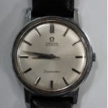 An Omega Seamaster Automatic steel cased gentleman's wristwatch, circa 1966, the signed jewelled