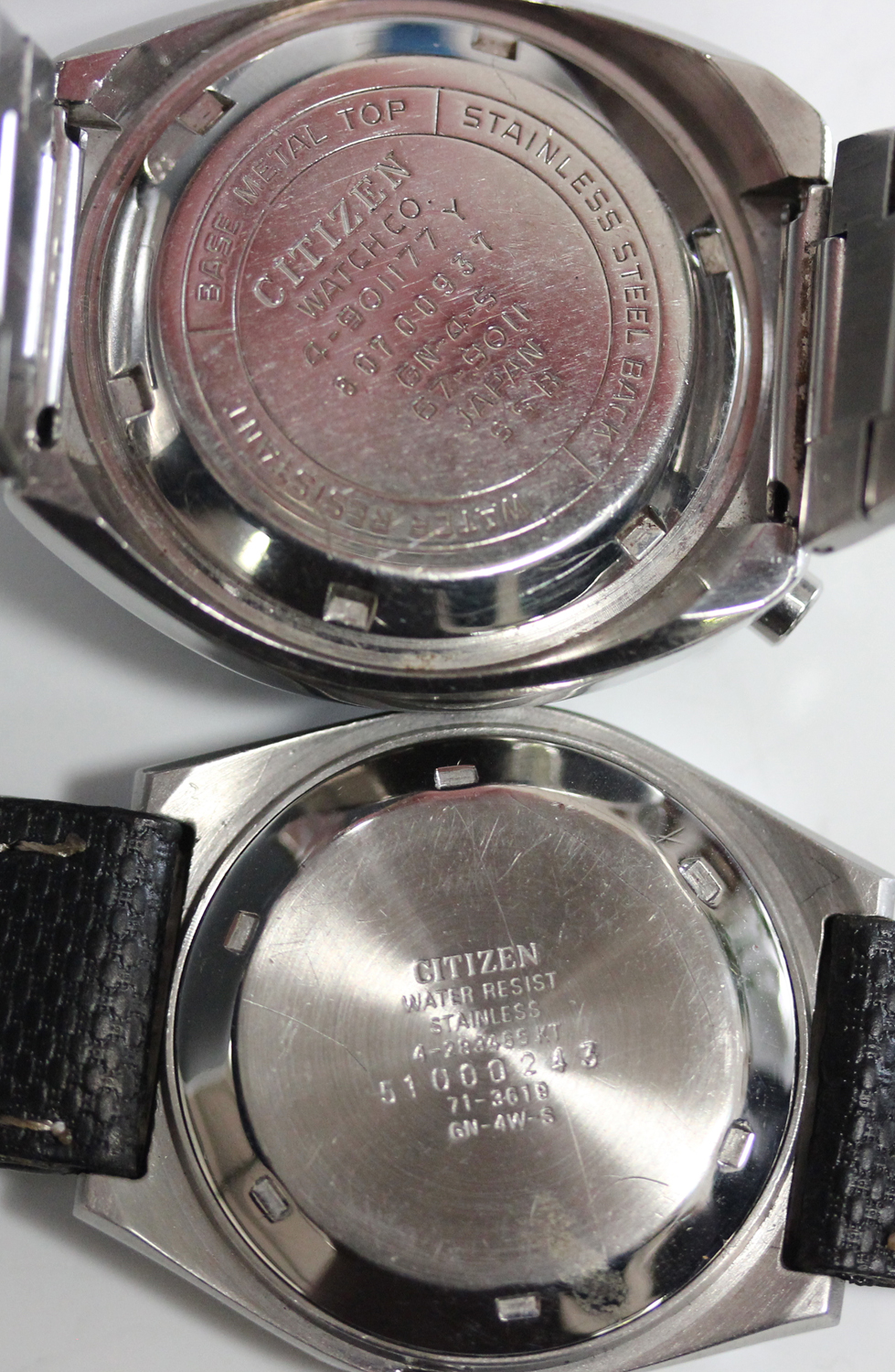 A Citizen Chronograph Automatic steel backed gentleman's bracelet wristwatch, case width 3.8cm, - Image 2 of 4