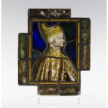 After Vittore Carpaccio - Doge Leonardo Loredan, a Renaissance style stained and leaded glass