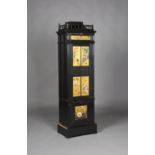 A late Victorian Aesthetic Movement ebonized cigar humidor, in the manner of Henry W. Batley,