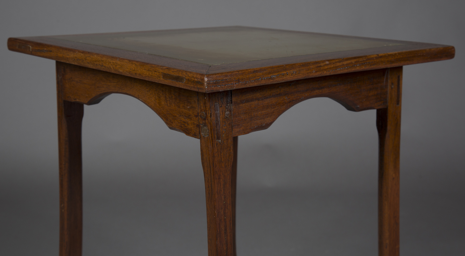 An early 20th century Arts and Crafts walnut framed occasional table, possibly Cotswold School, - Image 3 of 4