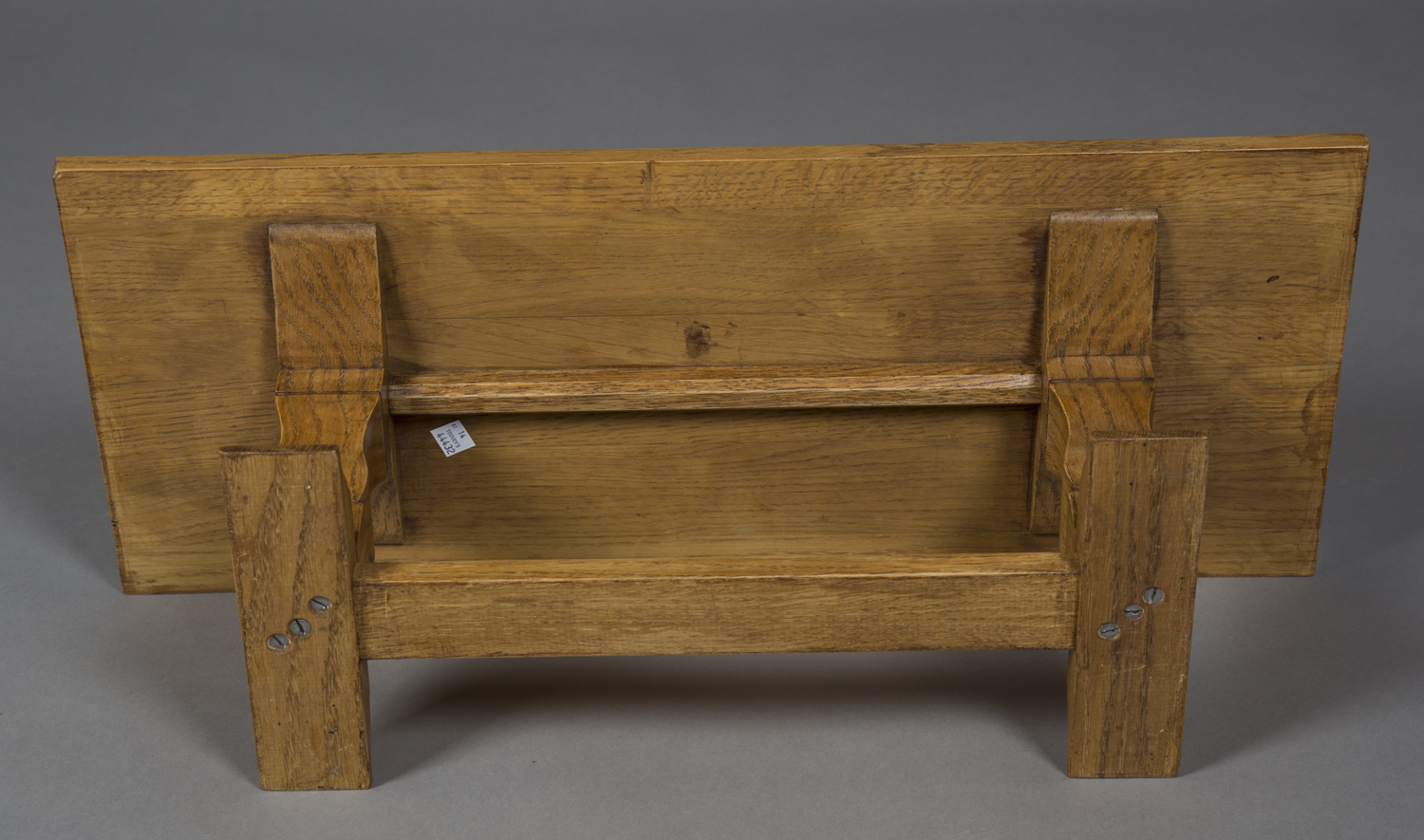 An early/mid-20th century Arts and Crafts style oak diminutive model of a refectory table, - Image 2 of 2