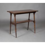 A late Victorian Aesthetic Movement pollard walnut occasional table, in the manner of E.W. Godwin,