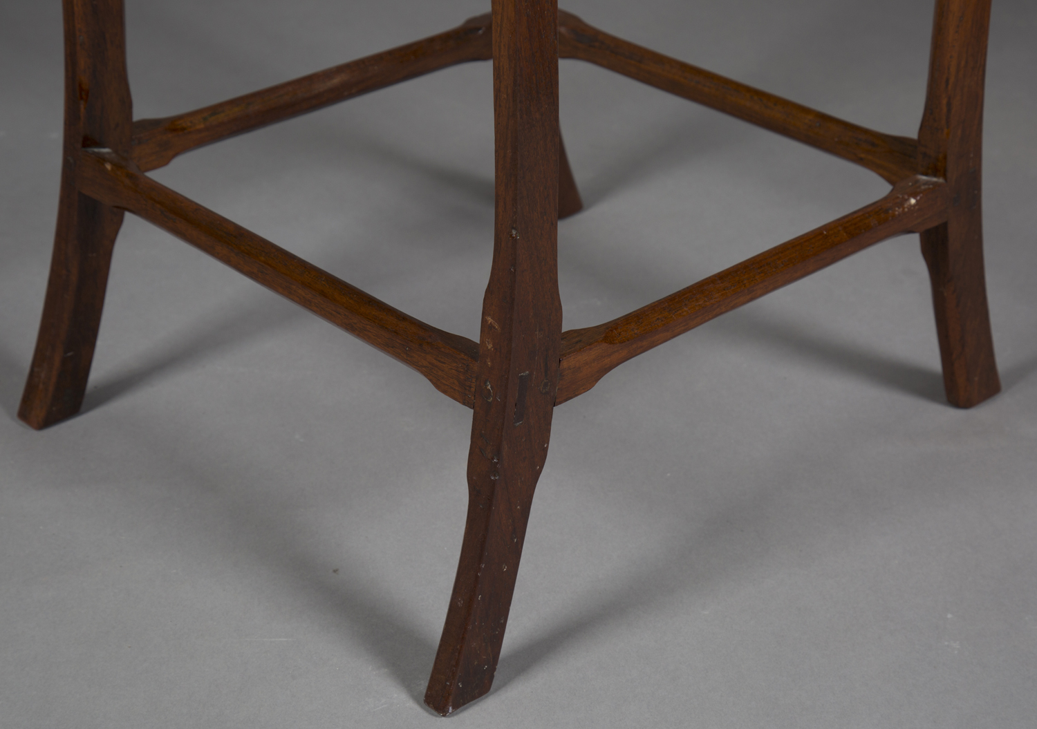 An early 20th century Arts and Crafts walnut framed occasional table, possibly Cotswold School, - Image 2 of 4