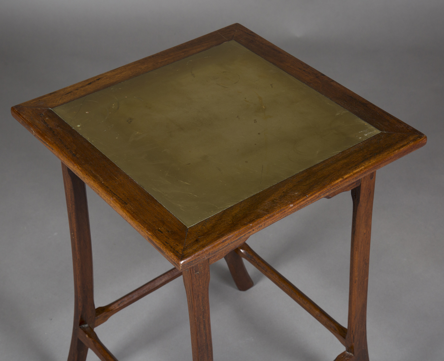 An early 20th century Arts and Crafts walnut framed occasional table, possibly Cotswold School, - Image 4 of 4