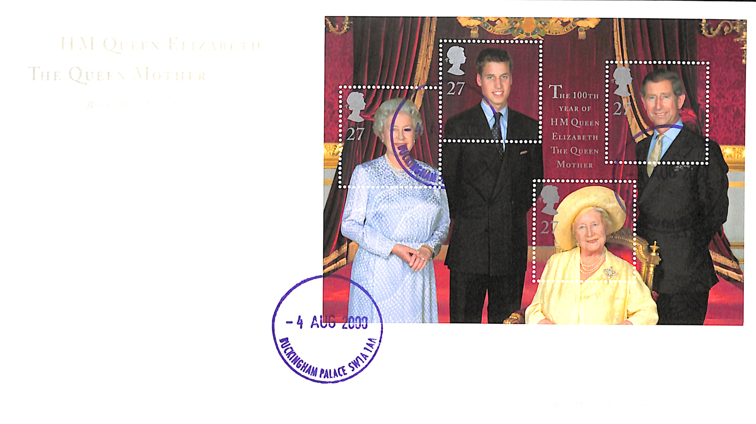 A Great Britain royalty group of five first day covers, including 1997 Golden Wedding set with - Image 2 of 5