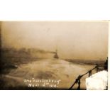 An album containing approximately 355 postcards, mostly topographical views, navy and other social