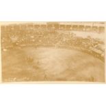 A group of 10 photographic postcards of Spain, including 6 of bull-fighting and 1 of a train