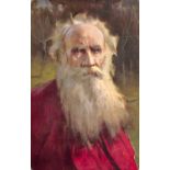 A collection of 38 Russian colour postcards, all artist cards, including 4 featuring Leo Tolstoy.