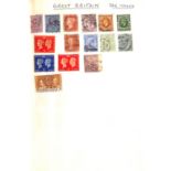 An accumulation of world stamps in three albums, three stock books, various loose in envelopes,