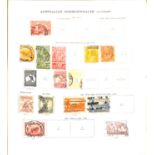 An Ideal album containing British Empire stamps, including Australia and States, Canada, Fiji from