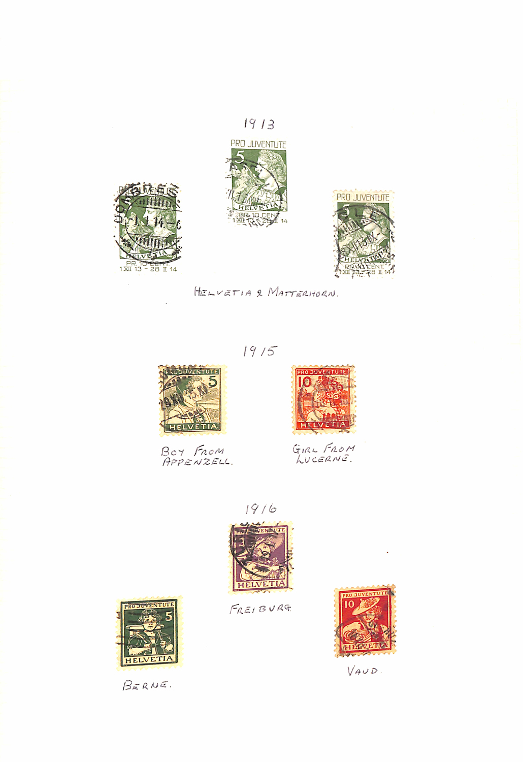 A collection of Switzerland stamps in an album, used from 1862 to 2000, including fine used 1945 War - Image 2 of 7