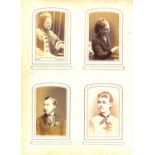 PHOTOGRAPHS. A collection of approximately 480 cartes-de-visite and cabinet-size photographs in