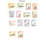 A collection of world stamps in fifteen albums and a stock book, including Russia with British