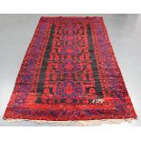 A Garabagh kelleh, South-east Caucasus, mid-20th century, dated 1943, the charcoal field with a
