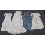 A small group of mainly early 20th century infants' clothing, including an Edwardian linen