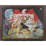 A colour printed film poster for 'The Beastmaster', 1982, British Quad, printed by Lonsdale &