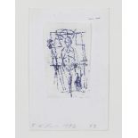 Tracey Emin - 'Virgin Mary', monoprint tipped onto backing card, signed, dated 1990 and inscribed '