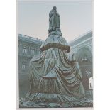 Christo - 'Wrapped Monument to Leonardo (Project for Piazza dells Scala, Milano)', colour