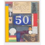 Peter Blake - Wooden Puzzle Series: 50, colour silkscreen with collage, published 2013, signed and