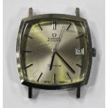 An Omega Automatic steel cushion cased gentleman's wristwatch, circa 1973, the signed and jewelled