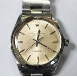 A Rolex Oyster Perpetual Air-King steel gentleman's bracelet wristwatch, circa 1972, Ref. No.