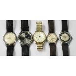 A West End Watch Co Sowar Prima MoD issue steel circular cased gentleman's mid-size wristwatch,