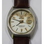 An Omega Constellation Chronometer Quartz steel cased gentleman's wristwatch, the signed movement