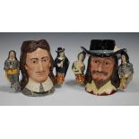 Two Royal Doulton limited edition character jugs, comprising Oliver Cromwell, D6968, No. 325 of