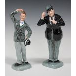 A pair of limited edition Royal Doulton figures, Stan Laurel, HN2774, and Oliver Hardy, HN2775, both