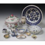 A small group of European faience pottery, late 19th and 20th century, including Quimper and Gien (