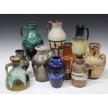 A large mixed group of assorted West German pottery, various factories, including Scheurich and