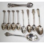 A George V silver trefid spoon with rat tail to bowl back, London 1929 by William Comyns & Sons Ltd,