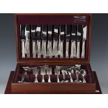 An Arthur Price part canteen of plated cutlery, boxed, and another canteen of plated cutlery with