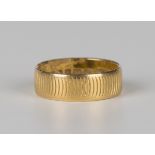 A 22ct gold wedding band ring, ring size approx N.Buyer’s Premium 29.4% (including VAT @ 20%) of the